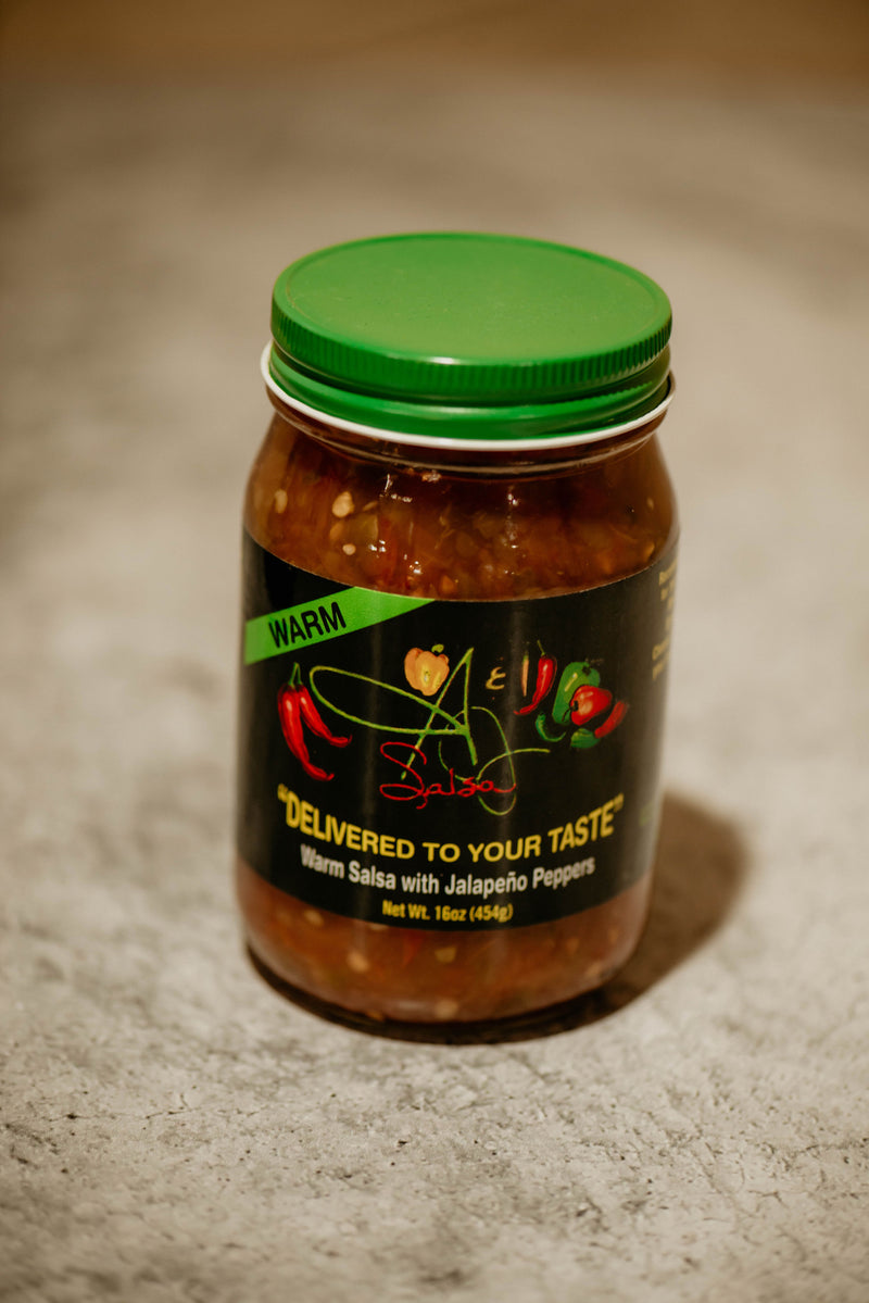 A&J Salsa with Jalepeno Peppers - Warm